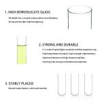 10-Pack 300mm Borosilicate Glass Tubes, 10mm OD
