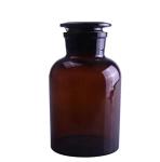 Amber Glass Reagent Bottle with Ground Stopper