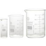 SCIENT Glass Beaker Set: 50ml, 100ml, 250ml