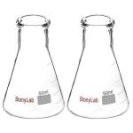 StonyLab 50ml Heavy Wall Glass Erlenmeyer Flasks