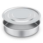 Chromium-Plated Steel Lab Sieve Pan with Lid
