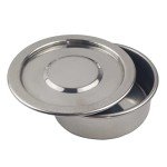 LabALPHA 4'' Stainless Steel Sieve Pan with Lid