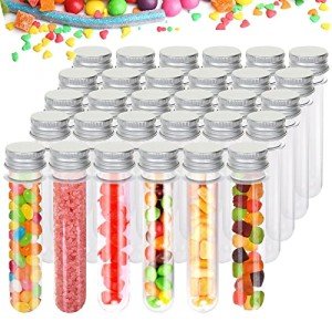 30 Pack Clear 45 ML Plastic Test Tubes
