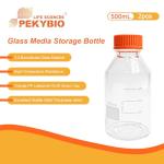 500ml Borosilicate Glass Media Storage Bottles (2 Pack)