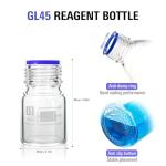 100 ml Graduated Glass Round Media Bottle