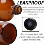 32 oz Amber Glass Boston Round Bottles - 2 Pack