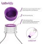 1000mL Round Media Storage Bottle with GL45 Cap