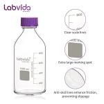 1000mL Round Media Storage Bottle with GL45 Cap