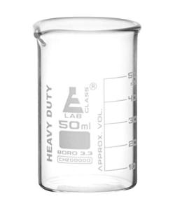 EISCO Heavy Duty 50ml Borosilicate Glass Beaker