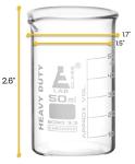 EISCO Heavy Duty 50ml Borosilicate Glass Beaker