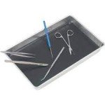 Aluminum Dissection Pan with Wax - 11"x7"x1.5