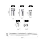 Calibration Weight Set for Digital Scales with Tweezers