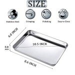 Stainless Steel Heavy Duty Tray - 2 Pack