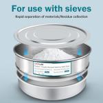 Chromium-Plated Steel Lab Sieve Pan with Lid