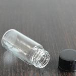 100 Pcs Clear Glass Vials with Screw Caps