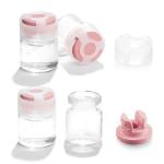 Clear Glass Vials with Locking Cap - 10 Pack