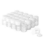 BKMAMLAB 5ml Clear Glass Vials with Caps - 20pcs