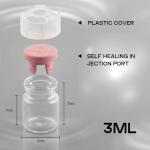 Clear Glass Vials with Locking Cap - 10 Pack