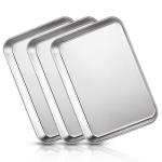 3-Pack Stainless Steel Surgical & Lab Instrument Trays