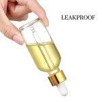 4 Pcs Glass Dropper Bottles with Funnel & Labels