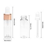 35 Pack 5ml Clear Glass Dropper Vials with Caps