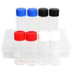 20ml Glass Vials with Screw Caps - 8 Pack