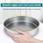 Chromium-Plated Steel Lab Sieve Pan with Lid