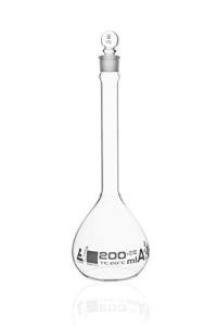 200ml Class A Volumetric Flask with Glass Stopper