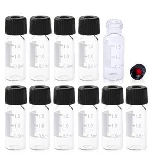 ALWSCI 2ml HPLC Vials with Screw Caps, 100 Pack