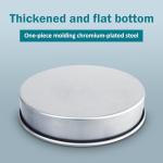 Chromium-Plated Steel Lab Sieve Pan with Lid