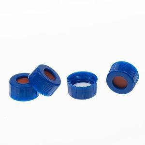 200PCS 9mm Blue Autosampler Vial Caps Set