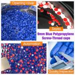 PEKYBIO 2ml HPLC Vials with Blue Caps, 100 pcs