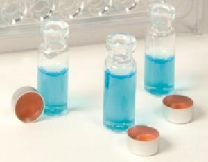 Clear Autosampler Vials with Crimp Seal Caps, 100-pack
