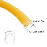Natural Latex Rubber Tubing, 3/16" ID x 1/4" OD