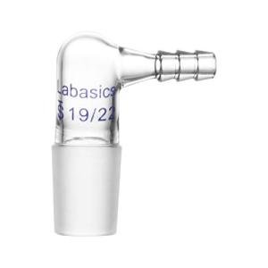 Borosilicate Glass 90° Vacuum/Gas Adapter 19/22
