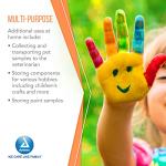 Sterile Specimen Cups with Lids & Labels, 100 Pack