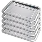 5 Pack Stainless Steel Dental Lab Trays - 13.5" x 10