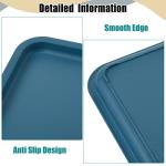 24 Pcs Colorful Plastic Serving Trays Set