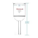 StonyLab 100ml Borosilicate Glass Buchner Funnel