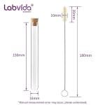 50-Pack 20ml Glass Test Tubes with Stoppers