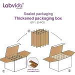 50-Pack 20ml Glass Test Tubes with Stoppers