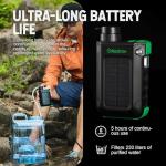 Portable Solar Water Filter for Camping & Travel