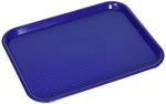 Blue Plastic Fast Food Tray Set, 10x14 Inch