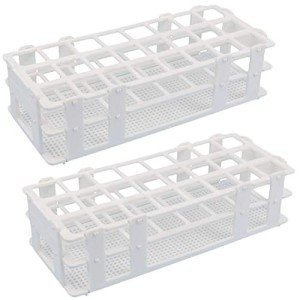 Buytra 2 Pack Plastic Test Tube Rack, 24 Holes