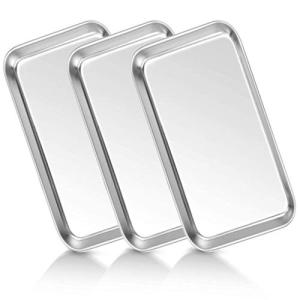 Stainless Steel Medical Trays - 3 Pack Set