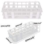 Buytra 2 Pack Plastic Test Tube Rack, 24 Holes