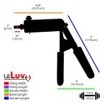 LeLuv Ultima Aluminum Vacuum Pump Handle