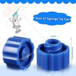 Syringe Tip Caps for Feeding Tubes, Blue (150)