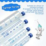 Syringe Tip Caps for Feeding Tubes, Blue (150)