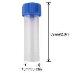 JCBIZ 40pcs 5ml Plastic Cryopreservation Tubes
